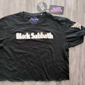BLACK SABBATH Vintage Style Women's CROP TOP SHIRT NEW Large
